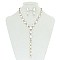 FASHIONABLE OVAL LARIAT STONE NECKLACE/ER SET SLNBY8989