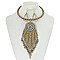 TRENDY TRIBAL DREAM CATCHER NECKLACE SET SLNBY9317BK