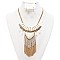 Stylish Layered Fringe Fashion Necklace and Earring Set SLNEG1402