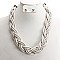 Stylish Braided Fashion Necklace and Earring Set SLNEG1554