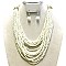 MULTI-LAYERED SEED BEAD NECKLACE SET