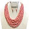 MULTI-LAYERED SEED BEAD NECKLACE SET