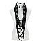 7 LAYERS PEARLS STATEMENT NECKLACE SET MEZNEL319
