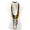7 LAYERS PEARLS STATEMENT NECKLACE SET MEZNEL319