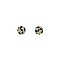 Trendy Gold/black Semi Precious Ball Stud Earring SLNEM0403