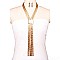 Stylish 4 Mesh Drop Necklace and Earrings Set
