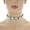 TRENDY RHINESTONE CHOKER SET SLNEQ46