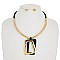 TRENDY METAL NECKLACE SET