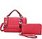 RED-HANDBAGS WITH WALLET