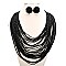 BEADED MULTI STRAND NECKLACE SET