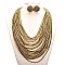 BEADED MULTI STRAND NECKLACE SET