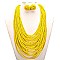 BEADED MULTI STRAND NECKLACE SET