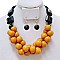 BUBBLE  ACRYLIC GEOMETRIC NECKLACE SET