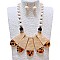 ANIMAL PRINT ACRYLIC DROP NECKLACE
