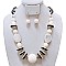 ACRYLIC COLOR BLOCK NECKLACE SET