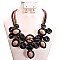 WIRED LEATHER BEADED NECKLACE SET
