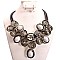 WIRED LEATHER BEADED NECKLACE SET