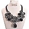 WIRED LEATHER BEADED NECKLACE SET