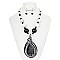 ENCHANTING DROP GEM WIRE NECKLACE SET