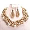 PEARL WIRE BRAIDED ELEGANT NECKLACE SET