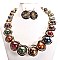 CYLINDRICAL HAND MADE NECKLACE SET