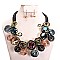 SPIRAL WIRE TREND NECKLACE BEAD SET