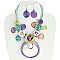 COLORFUL HANDMADE SHELL WIRE NECKLACE SET