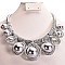 METALLIC HANDMADE PEARL NECKLACE SET