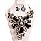 FLOWER GEM WIRE NECKLACE SET