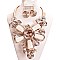FLOWER GEM WIRE NECKLACE SET