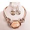 LARGE ACRYLIC GEM WIRE NECKLACE SET SLNEY10896