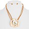 ARTSY CIRCLE LAYERED NECKLACE SET