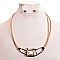 GEOMETRIC METAL NECKLACE SET