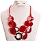 ACRYLIC FASHION METAL NECKLACE SET