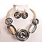MIXED MEDIA WIRE NECKLACE SET