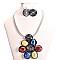 TRIBAL RAINBOW FLOWER NECKLACE SETS