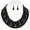 LOVELY FASHION PEARL NECKLACE AND EARRINGS SET