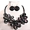 HANDMADE 3 FLOWER NECKLACE SET