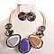 WIRED COLOR BLOCKING NECKLACE SET