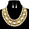 LOVELY PEARL NECKLACE AND EARRINGS SET