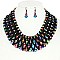 CHARMING BEAD NECKLACE AND EARRINGS SET
