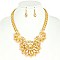 STYLISH BEAD NECKLACE AND EARRINGS SET