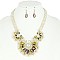 STYLISH BEAD NECKLACE AND EARRINGS SET