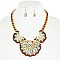 STYLISH BEAD NECKLACE AND EARRINGS SET