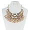 STYLISH SHELL ACCENT FRINGE NECKLACE SET SLNEY8204
