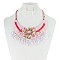 STYLISH SHELL ACCENT FRINGE NECKLACE SET SLNEY8204