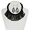 FASHIONABLE DRAPE BEAD NECKLACE SET