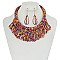 FASHIONABLE DRAPE BEAD NECKLACE SET