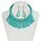 FASHIONABLE DRAPE BEAD NECKLACE SET