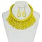 FASHIONABLE DRAPE BEAD NECKLACE SET